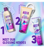 Aussie Oh My Gloss Hair Bundle Shampoo Conditioner Mask Serum - British product