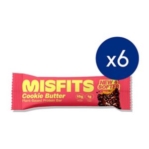 Misfits protein bar cookie butter 50g, imported from the UK