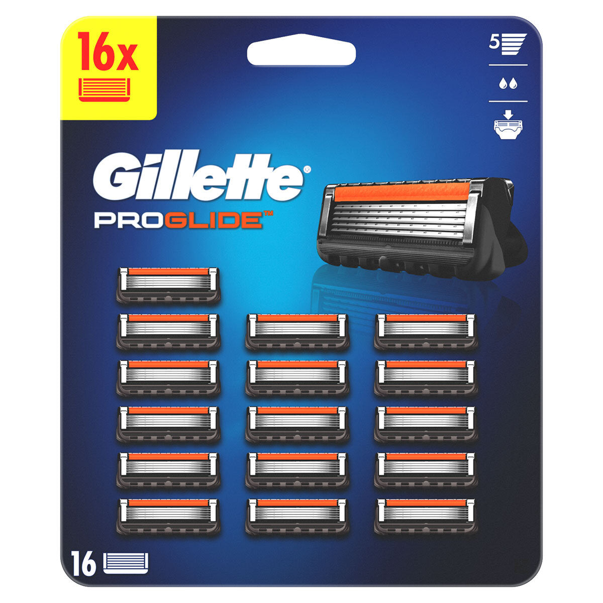 Gillette ProGlide razor blade refills 16 pack, UK version