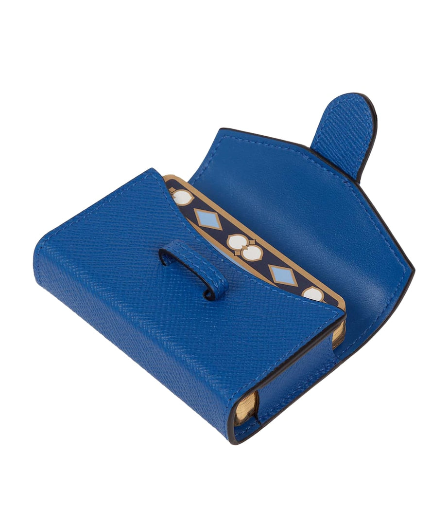 Smythson leather single playing card case (British brand)