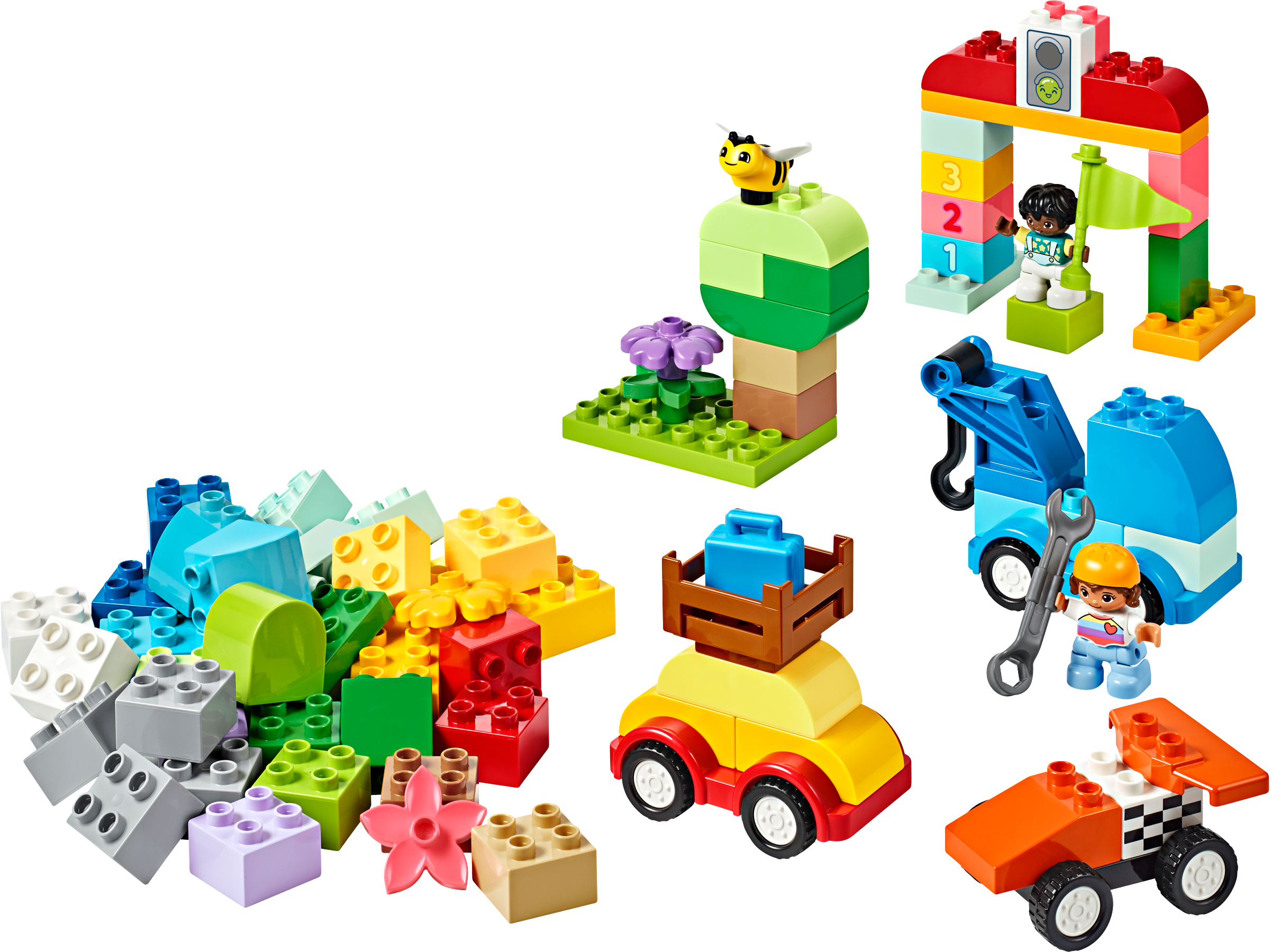 LEGO DUPLO Cars and Trucks Brick Box 80 Pieces - British product
