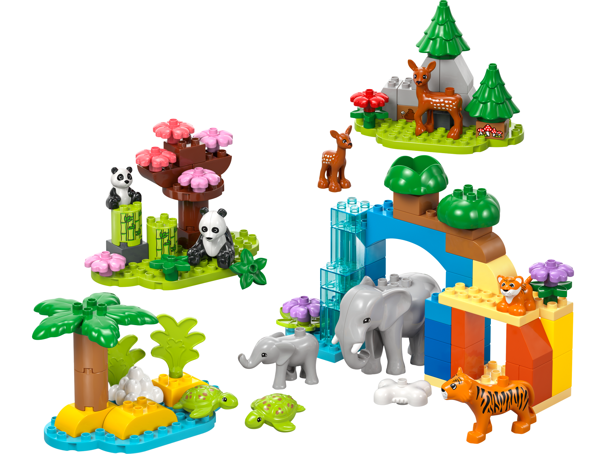 LEGO DUPLO Wild Animal Families Building Blocks 92 Pieces - British product