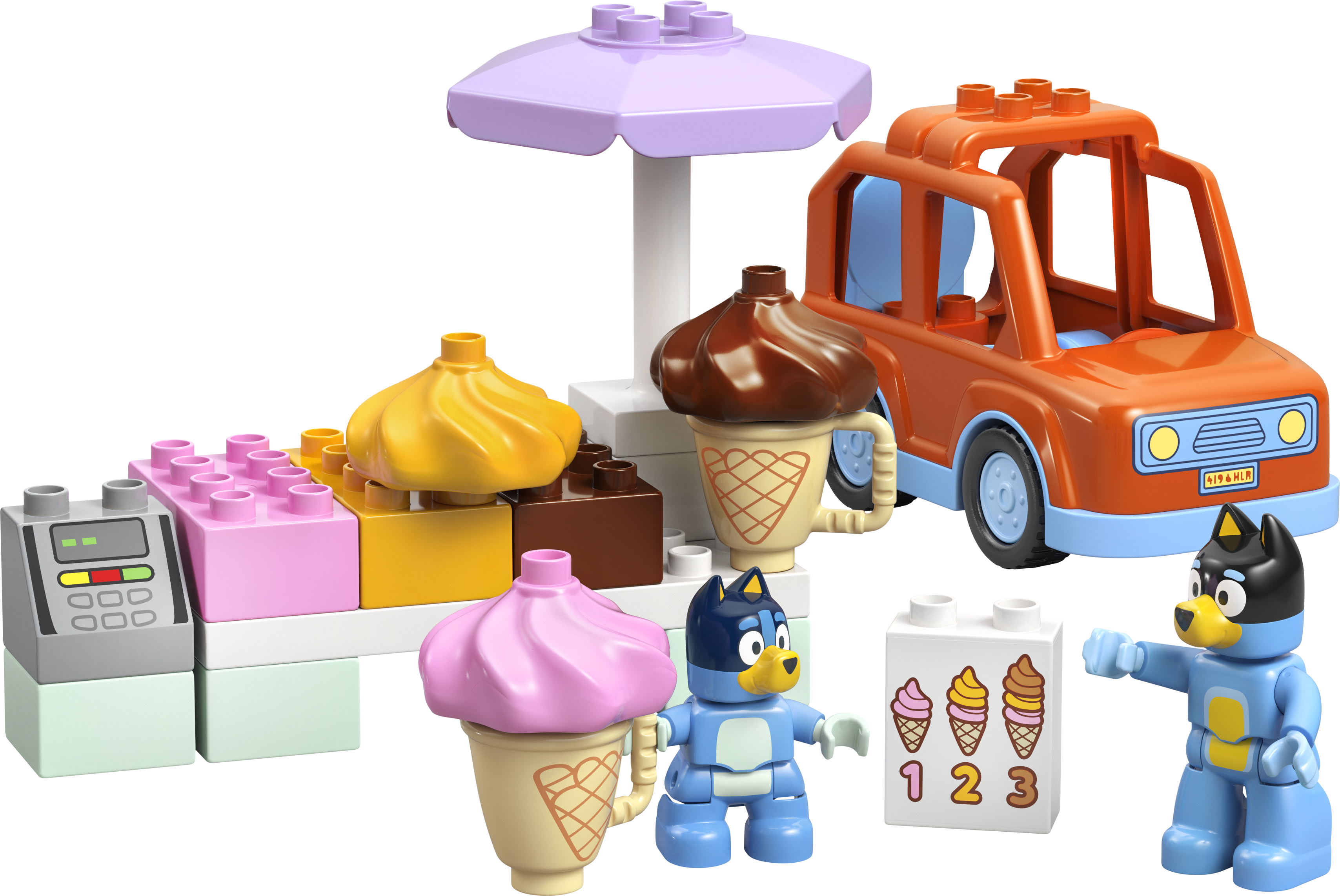LEGO DUPLO Ice Cream Trip with Bluey 22 Pieces, imported from the UK