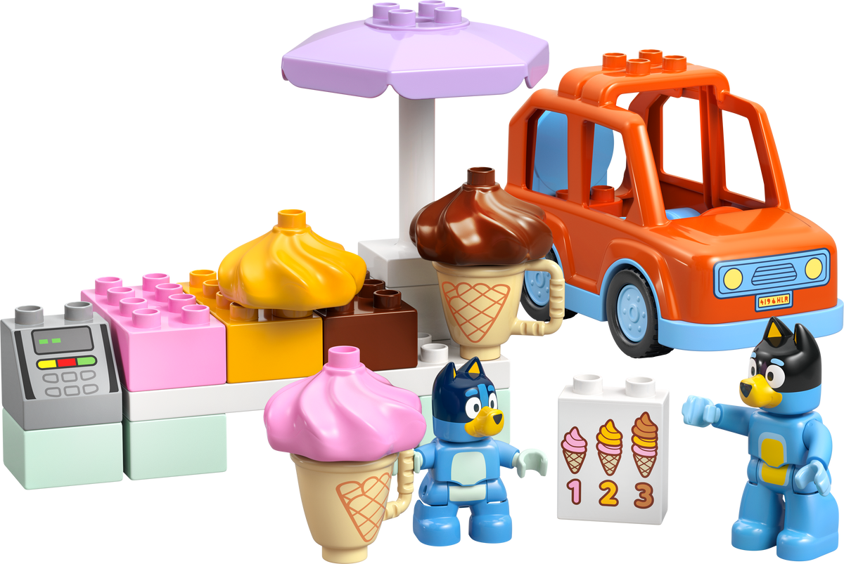 LEGO DUPLO Ice Cream Trip with Bluey 22 Pieces, imported from the UK