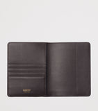 Canvas and Calf Leather Passport Holder with Card Slots 13.5cm x 10cm