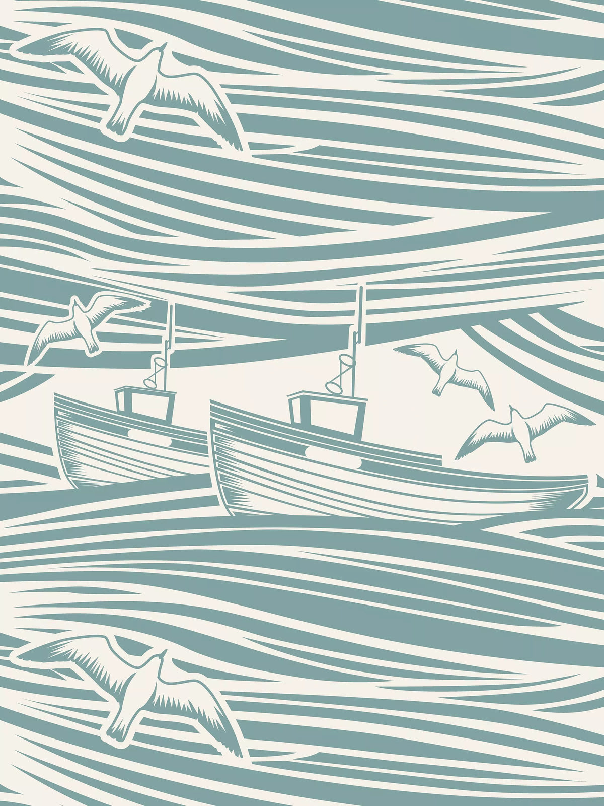 Mini Moderns Whitby Wallpaper, imported from the UK