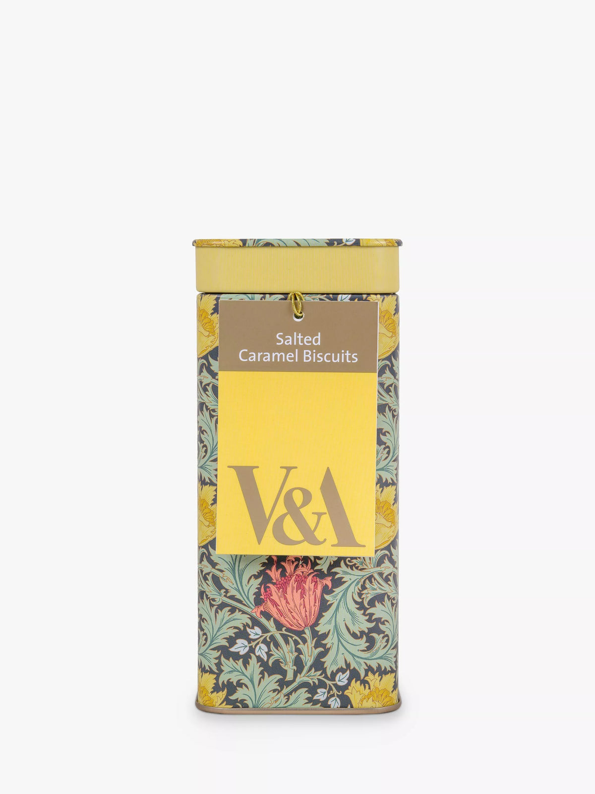 V&A salted caramel butter biscuits 100g in decorative tin (British brand)