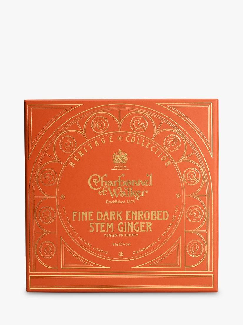 Charbonnel et Walker dark chocolate enrobed stem ginger 175g - British product