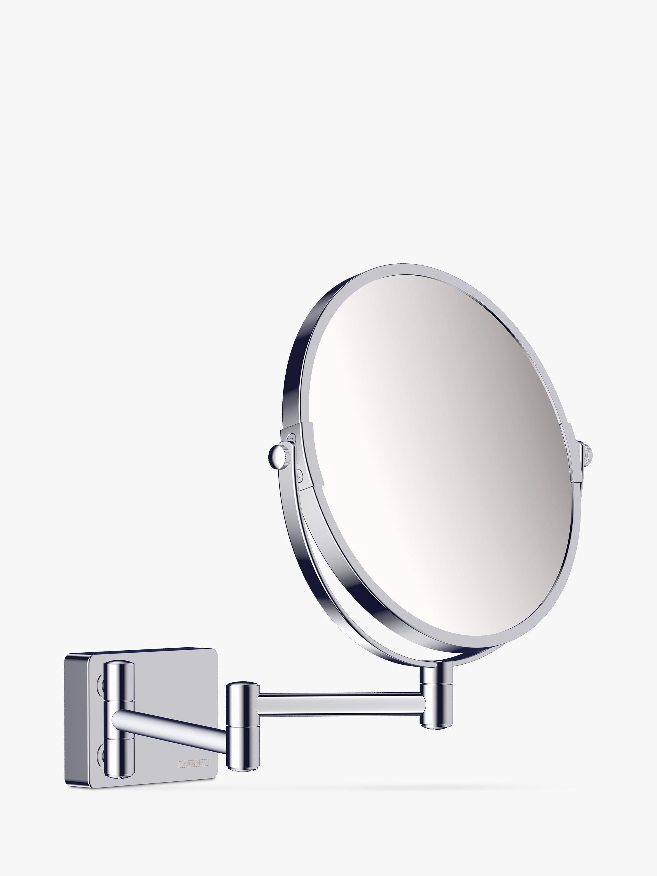 Wall-Mounted Magnifying Shaving Mirror with Swivel Function and Triple Magnification