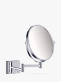 Wall-Mounted Magnifying Shaving Mirror with Swivel Function and Triple Magnification