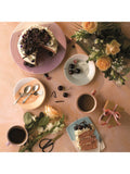 Royal Doulton porcelain side plates bright colours 23.5cm, imported from the UK