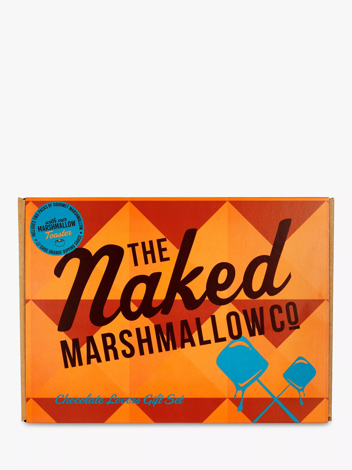 The Naked Marshmallow Co. chocolate lover's gift set with marshmallows and toaster, 1.2kg (British brand)