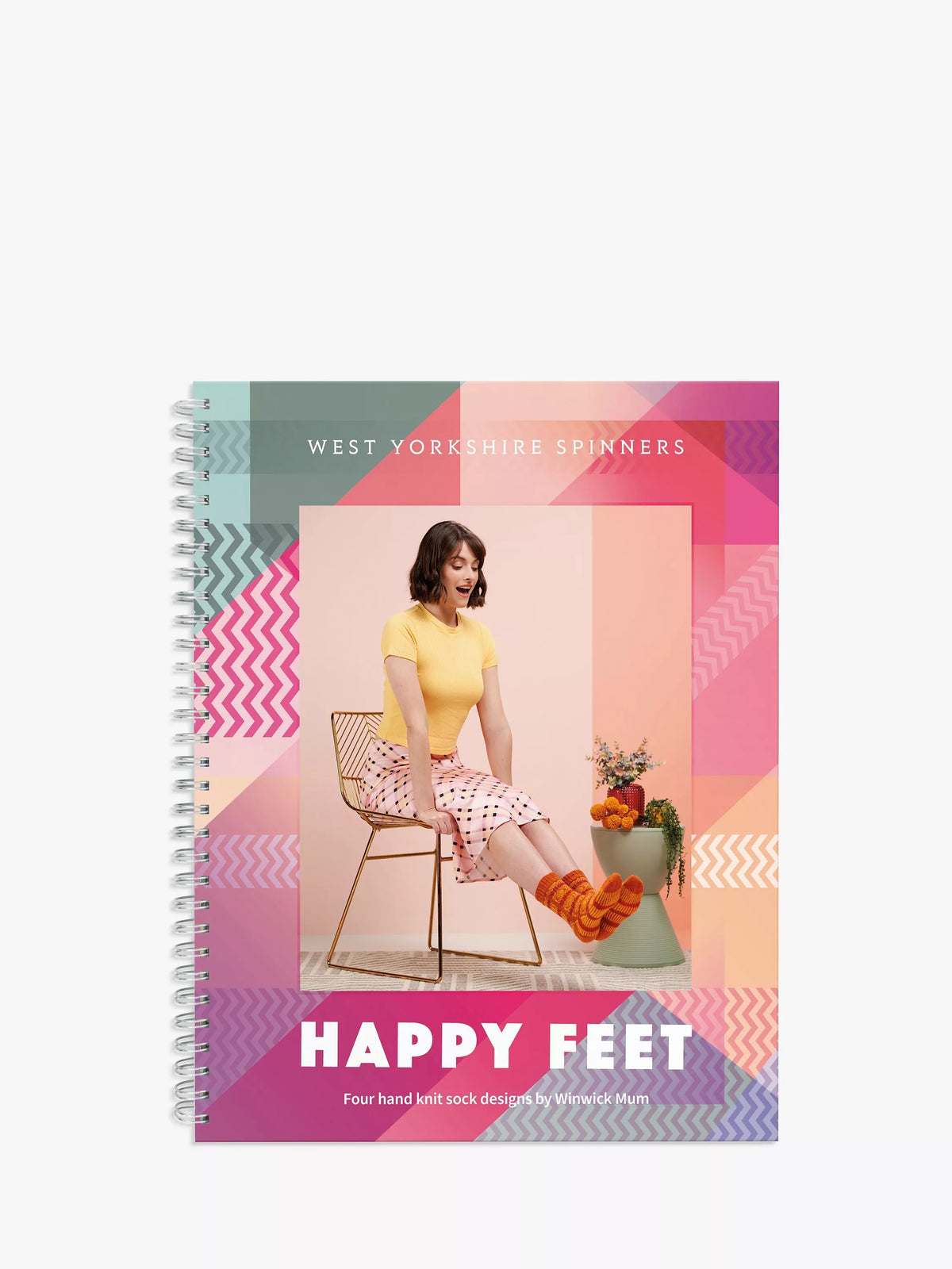 West Yorkshire Spinners Happy Feet knitting pattern book for socks (British brand)
