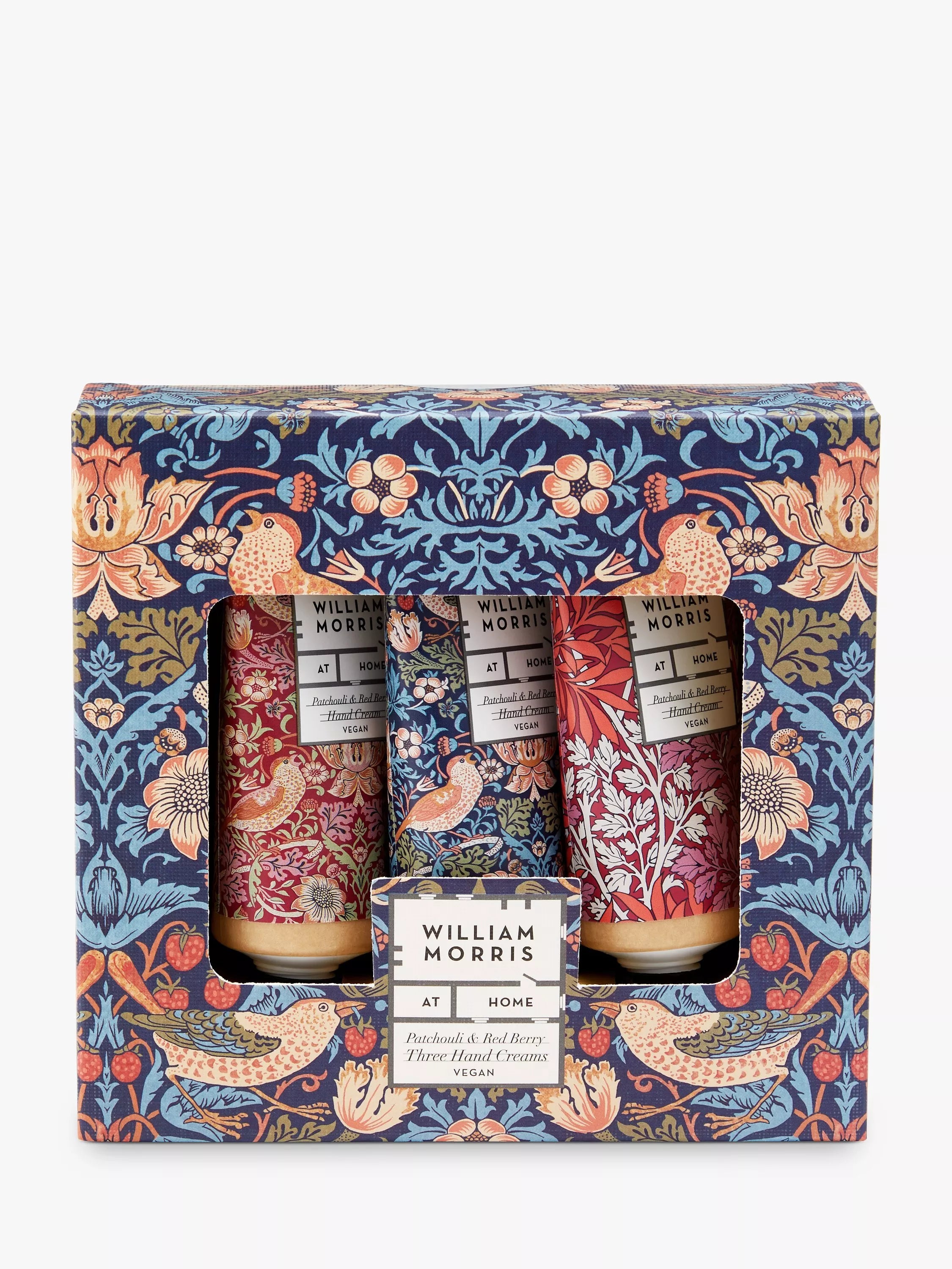 William Morris patchouli red berry hand cream 30ml tubes set (British brand)