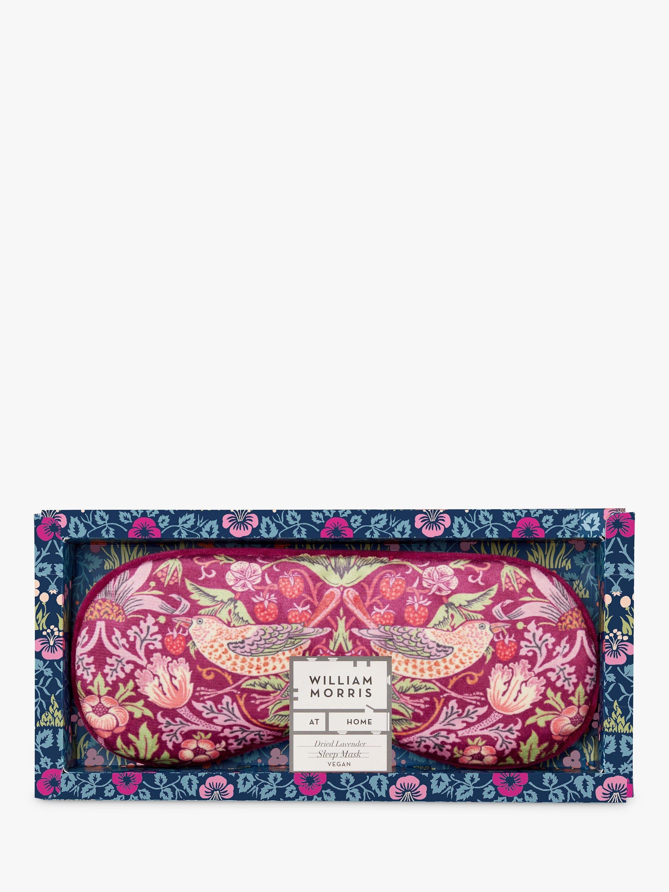 William Morris At Home lavender velvet eye mask (British brand)