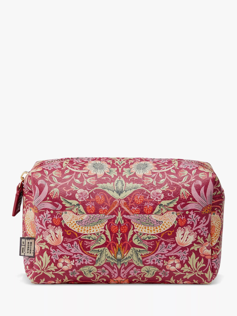 William Morris at Home Strawberry Thief medium wash bag (British brand)