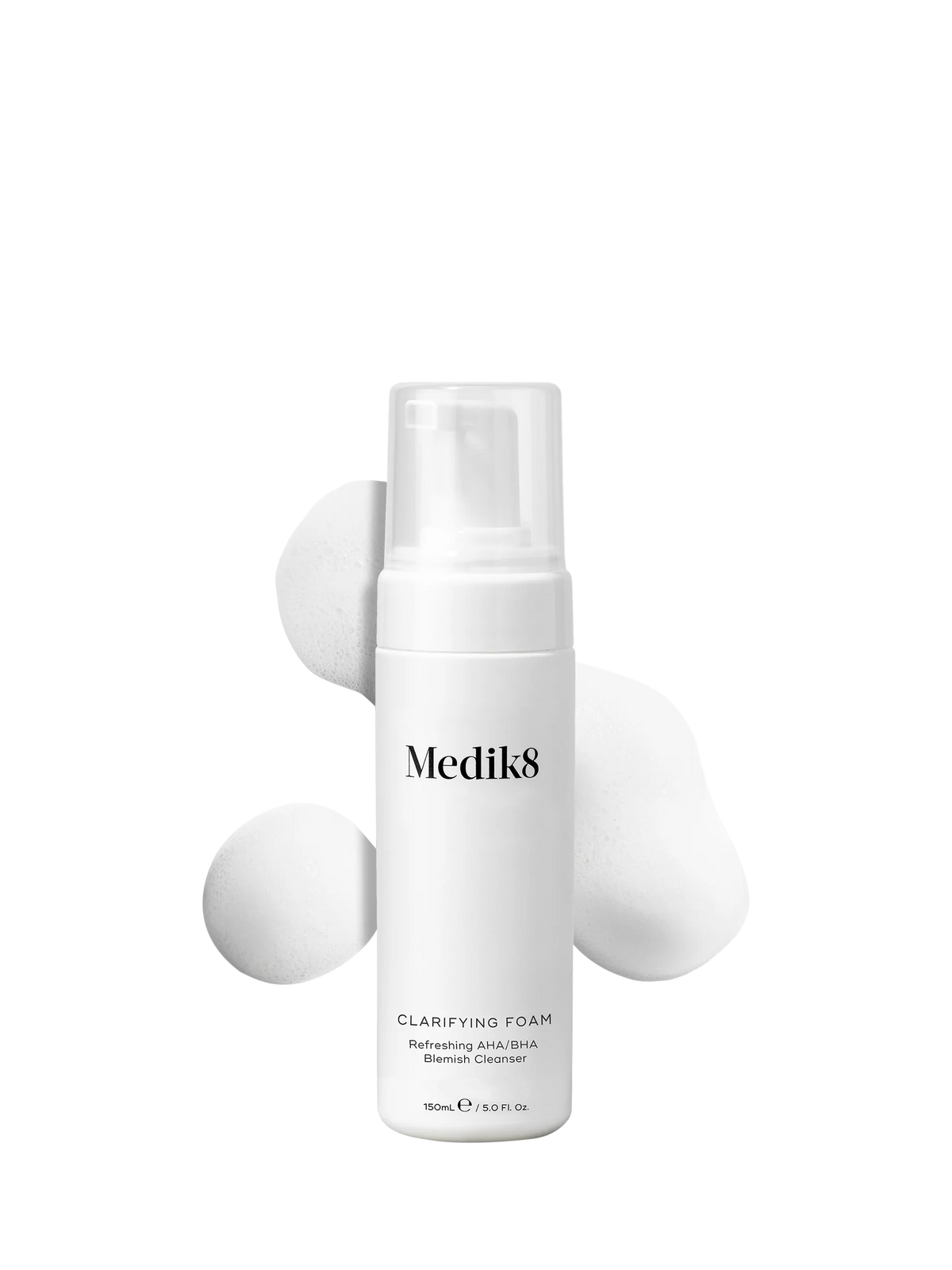 Medik8 clarifying foam AHA/BHA blemish cleanser 150ml, imported from the UK