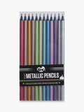 Tinc metallic colouring pencil set, multi-coloured, 12 count (British brand)