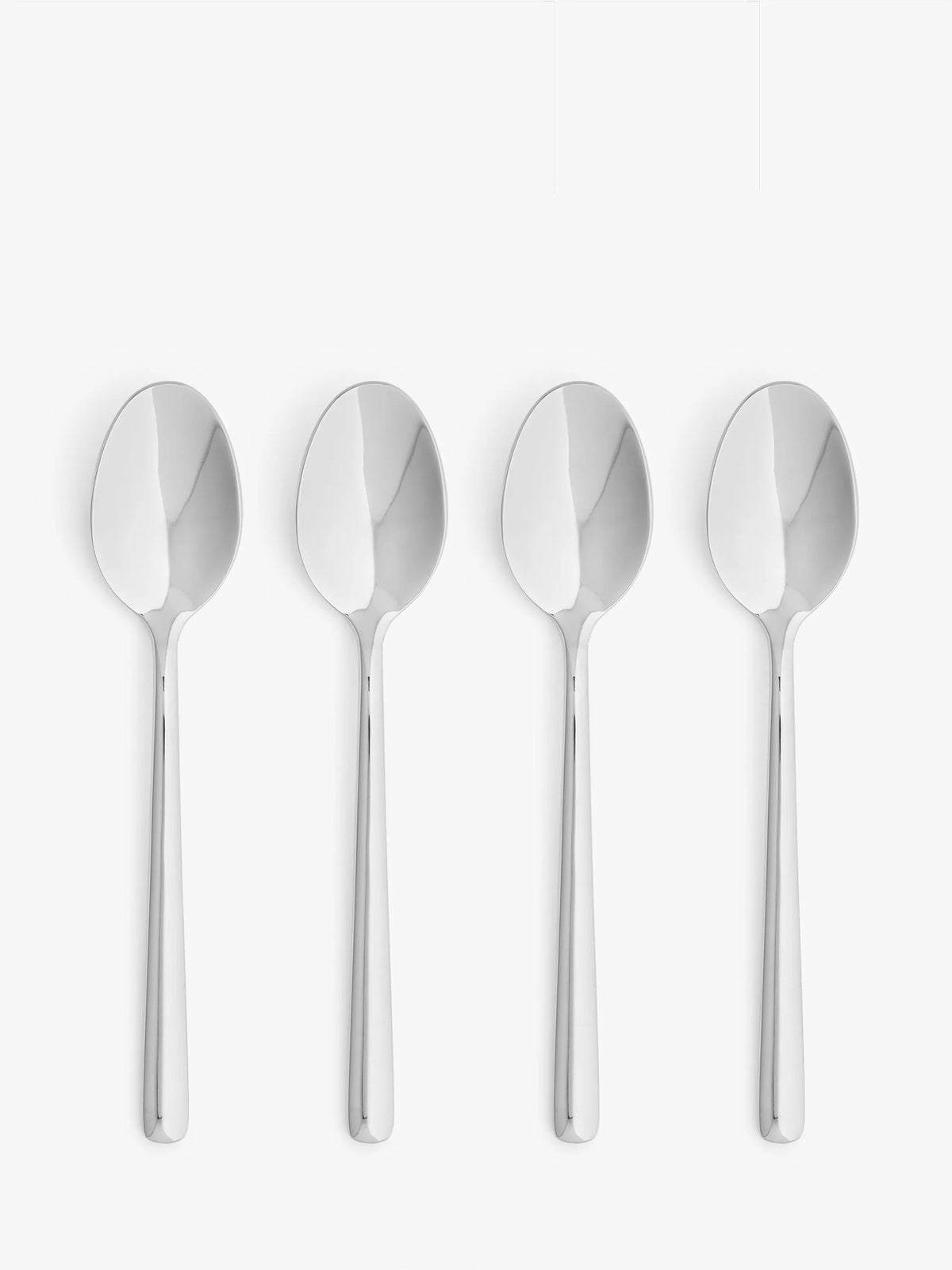 John Lewis ANYDAY Orbit stainless steel dessert spoons set of 4, UK version