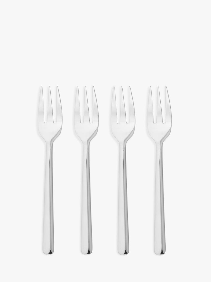 John Lewis ANYDAY Orbit stainless steel pastry forks, set of 4, UK version