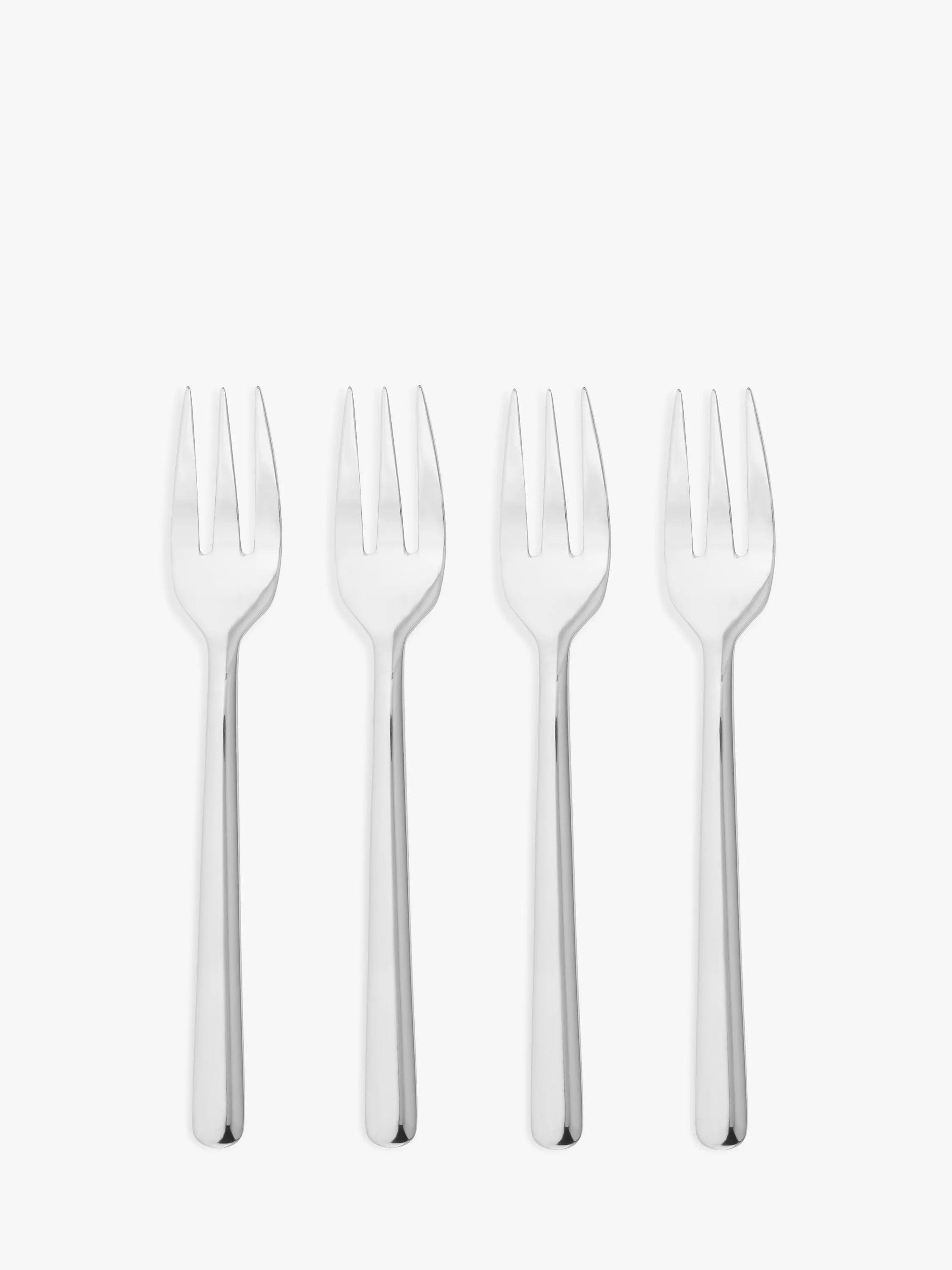 John Lewis ANYDAY Orbit stainless steel pastry forks, set of 4, UK version