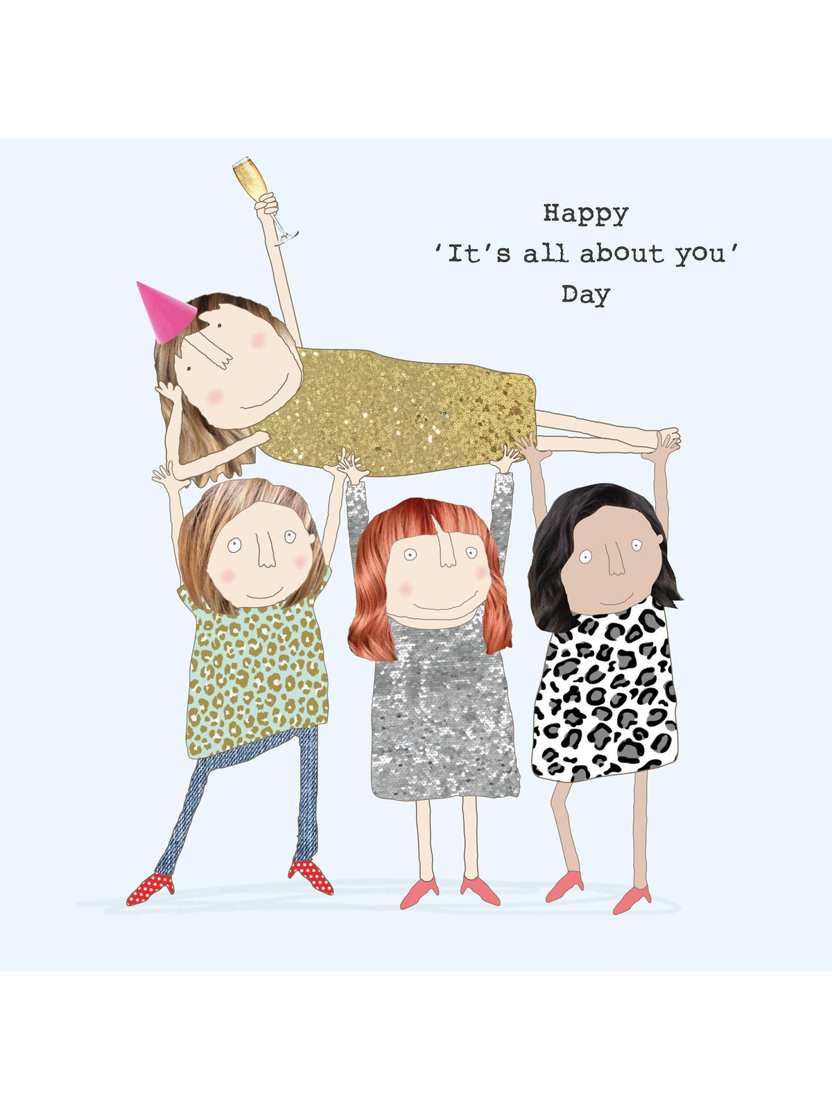 Blank Inside Birthday Card with Grey Envelope FSC Certified
