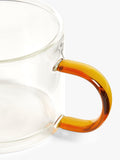 John Lewis orange glass coffee mug 280ml, UK version