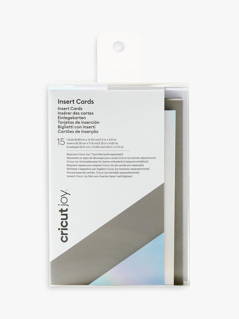 Silver Holographic Insert Cards for Greeting Card Crafting, Pack of 15, A1 12.5 x 8.9 cm