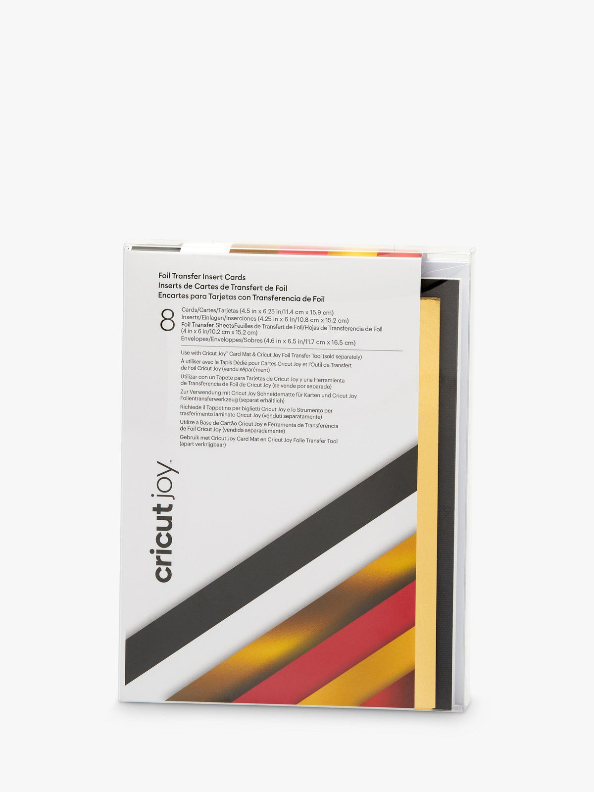 A6 Foil Transfer Insert Cards Pack of 8 with Envelopes