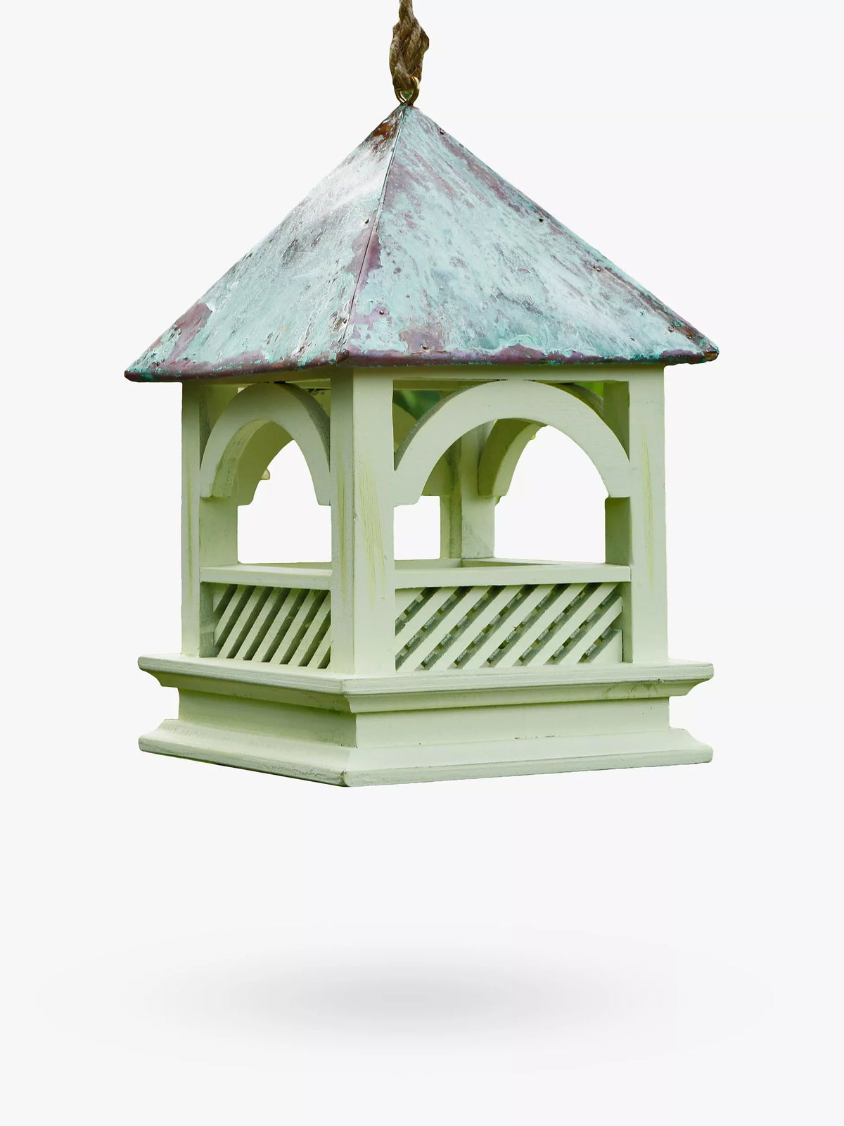 Wildlife World hanging bird table in pale green (British brand)