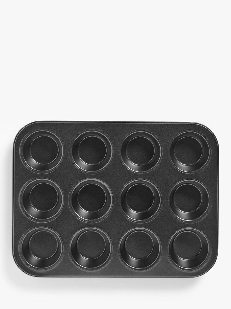 John Lewis carbon steel non-stick muffin tray 12 cup, UK version