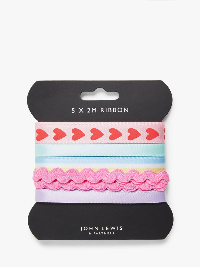 Hearts Ric Rac Ribbons Set of 5 Multi-Color