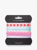 Hearts Ric Rac Ribbons Set of 5 Multi-Color