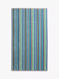 Margo Selby blue multi-colour geometric beach towel, imported from the UK
