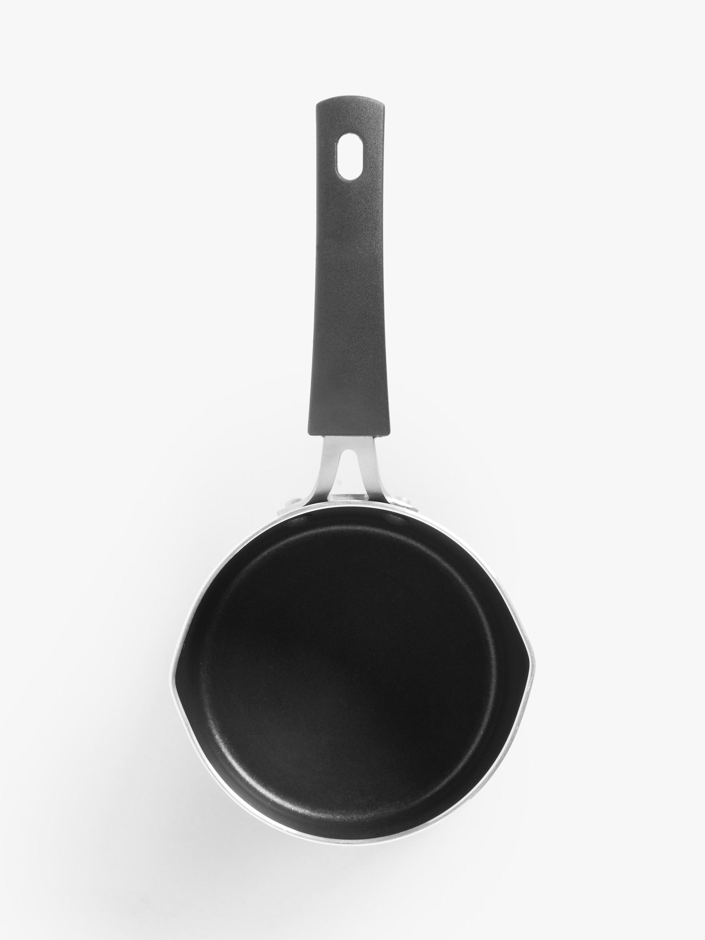 John Lewis aluminium non-stick milk pan with induction-compatible base, 14cm, UK version