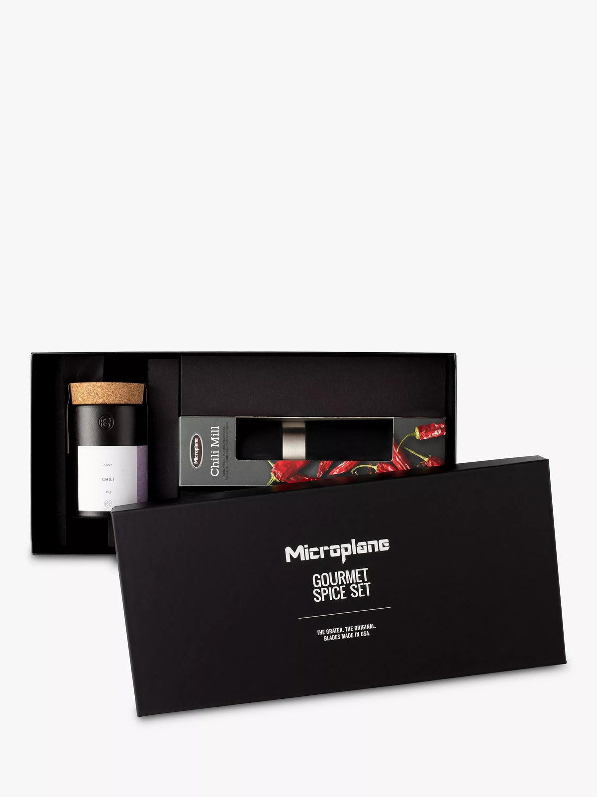 Microplane chilli mill black, imported from the UK
