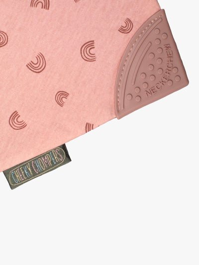 Cheeky Chompers Neckerchew Baby Tannring Siklesmekke, Regnbue Rose