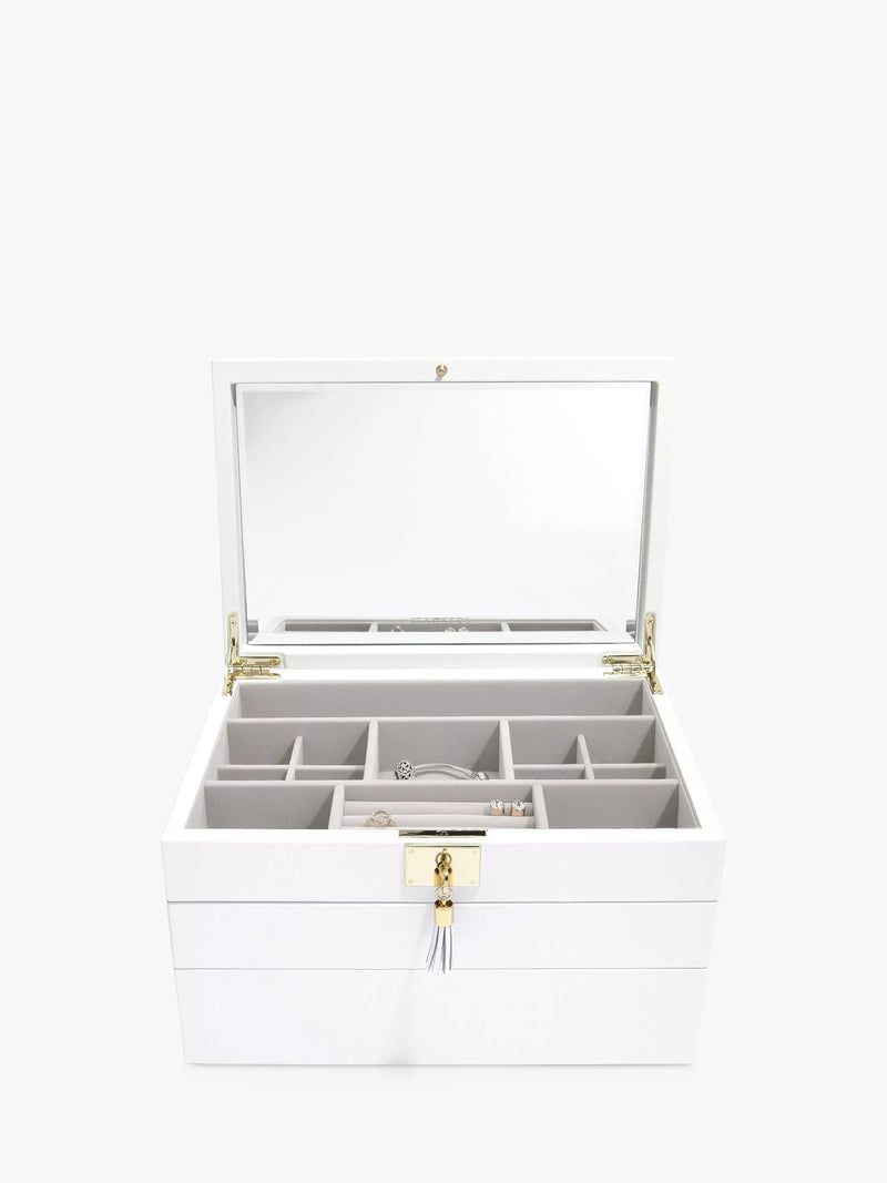 Stackers Leather Velvet Lined Jewellery Box - McGrocer