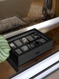 Stackers black 10 piece watch storage drawer (British brand)