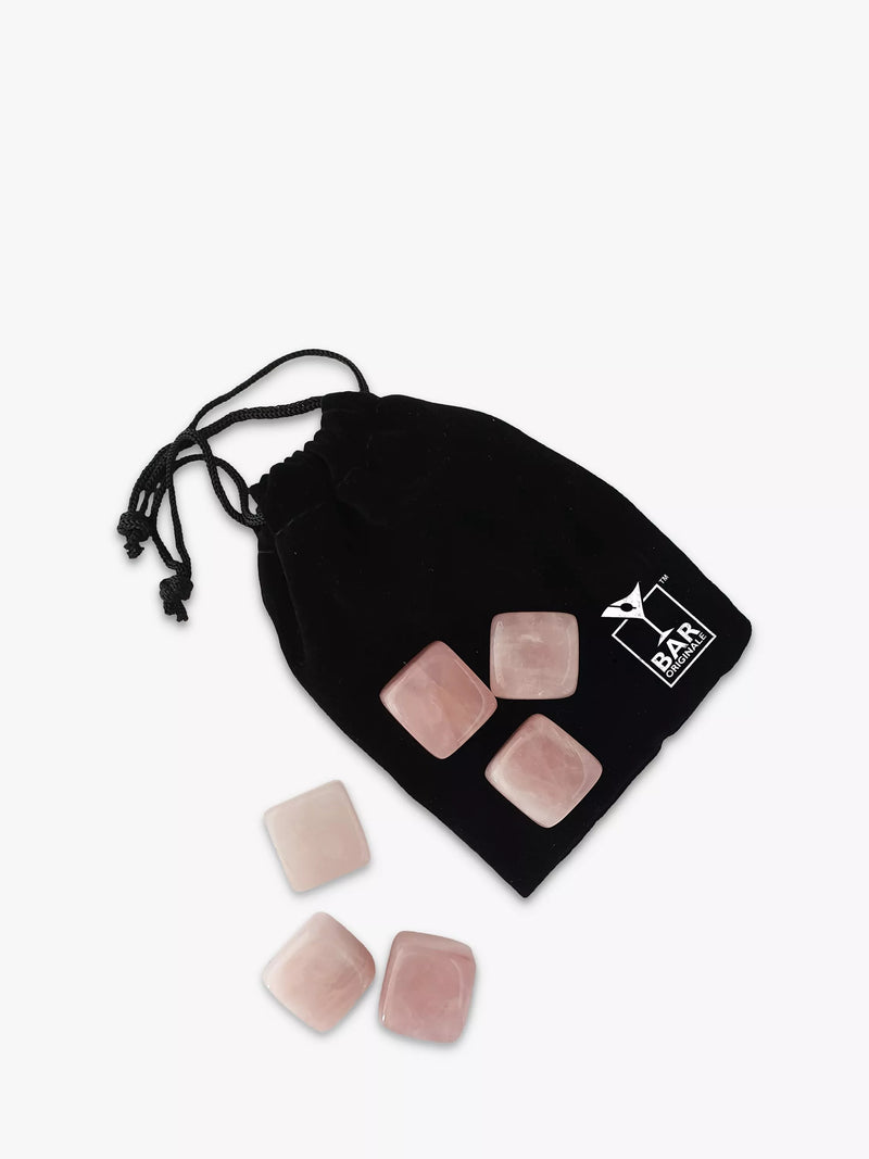 Bar Originale Pink Quartz Drink Chilling Stones Pack of 6 - British product