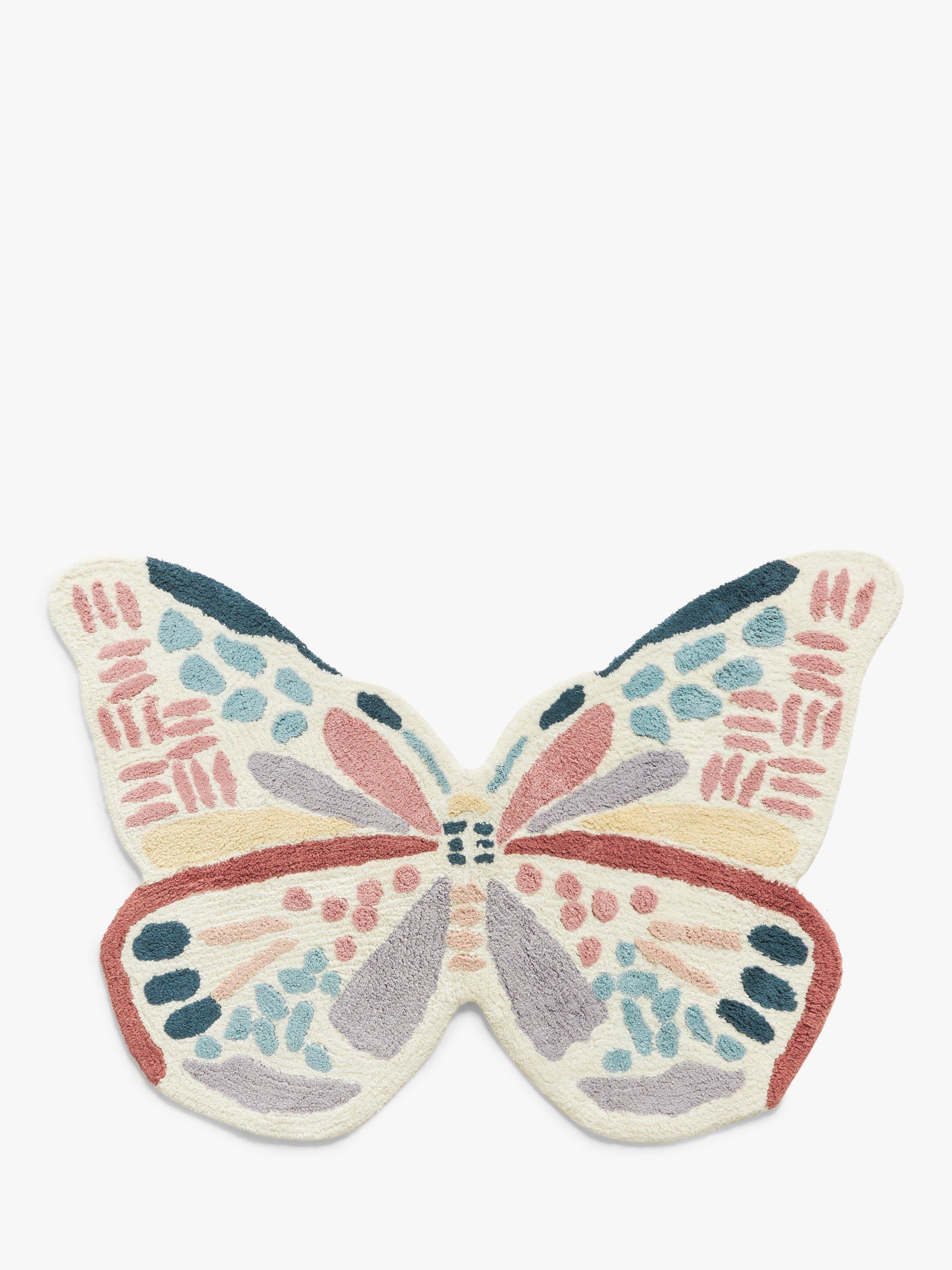 John Lewis butterfly-shaped cotton rug for kids, UK version
