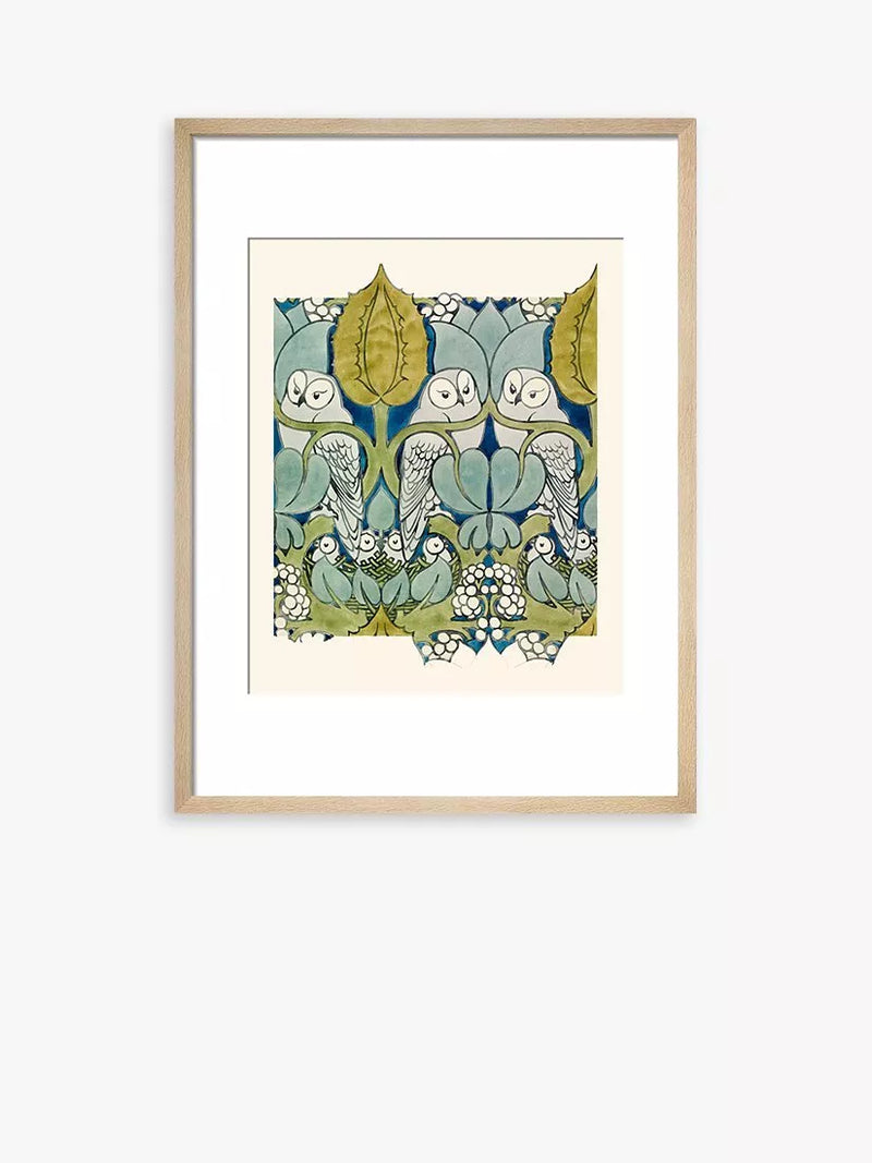 Framed Fine Art Print with Solid Oak Wood Frame, 50 x 40cm