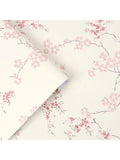 Laura Ashley Oriental Blossom pattern wallpaper for interior walls, UK version