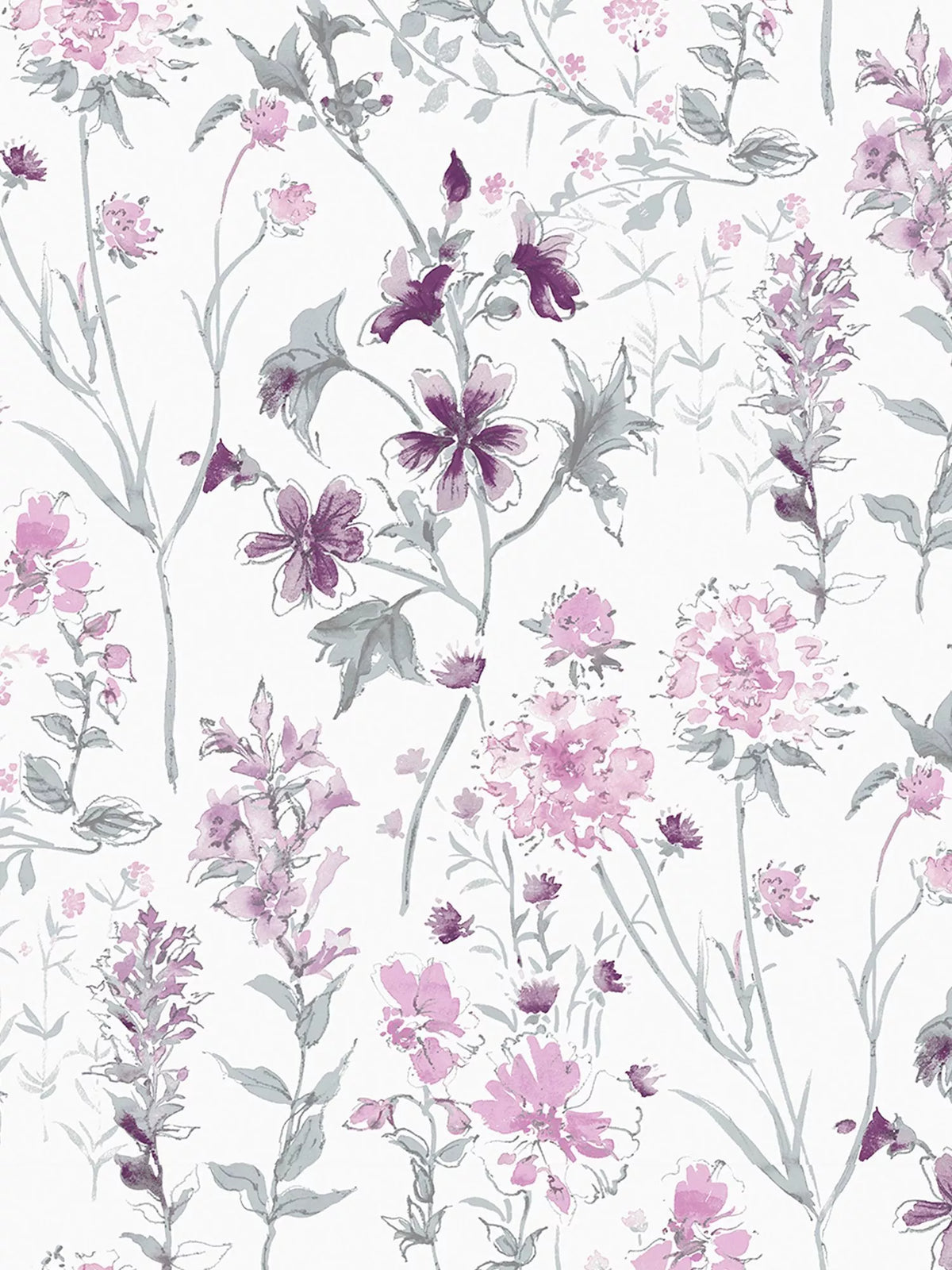 Laura Ashley Wild Meadow wallpaper, UK version