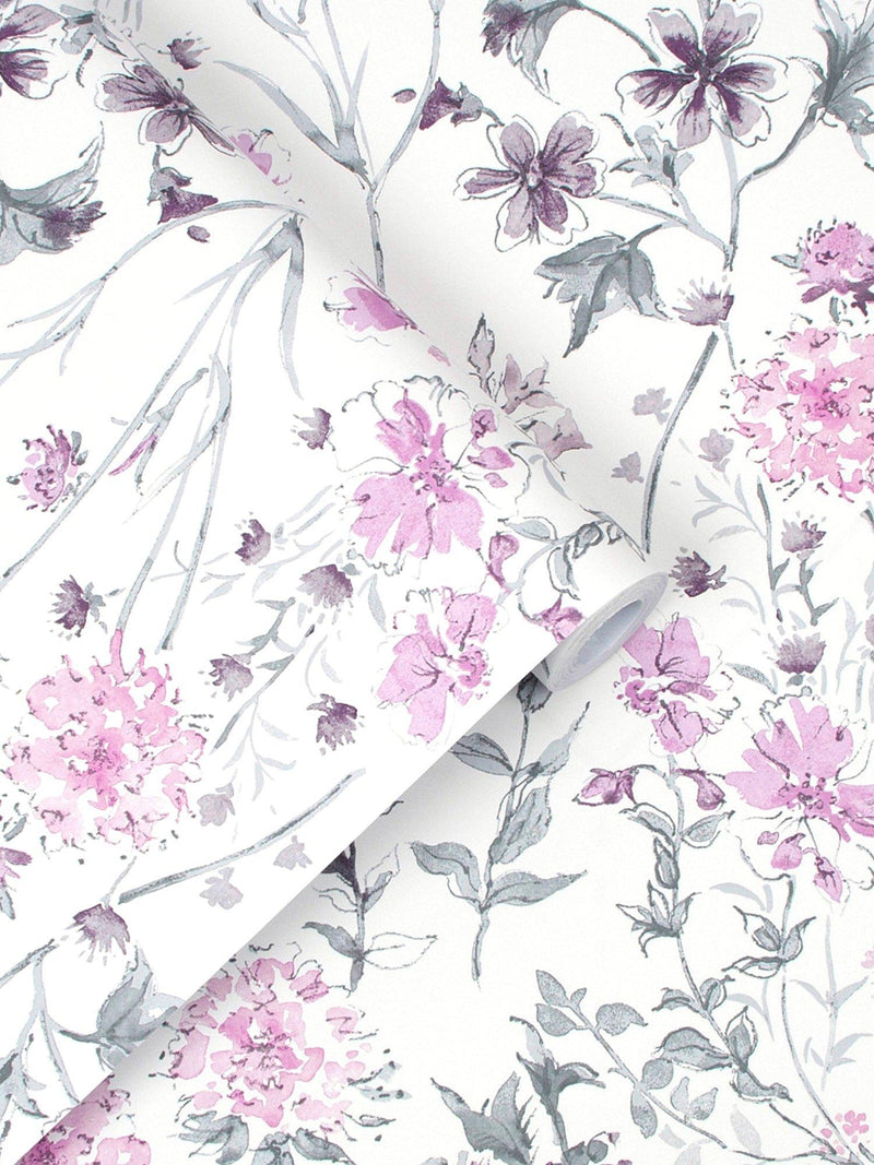 Laura Ashley Wild Meadow wallpaper, UK version