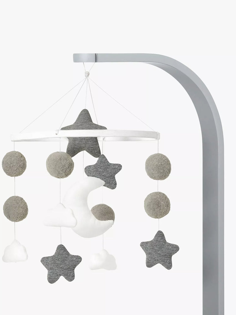 Snüz baby cot mobile in Haze Grey (British brand)
