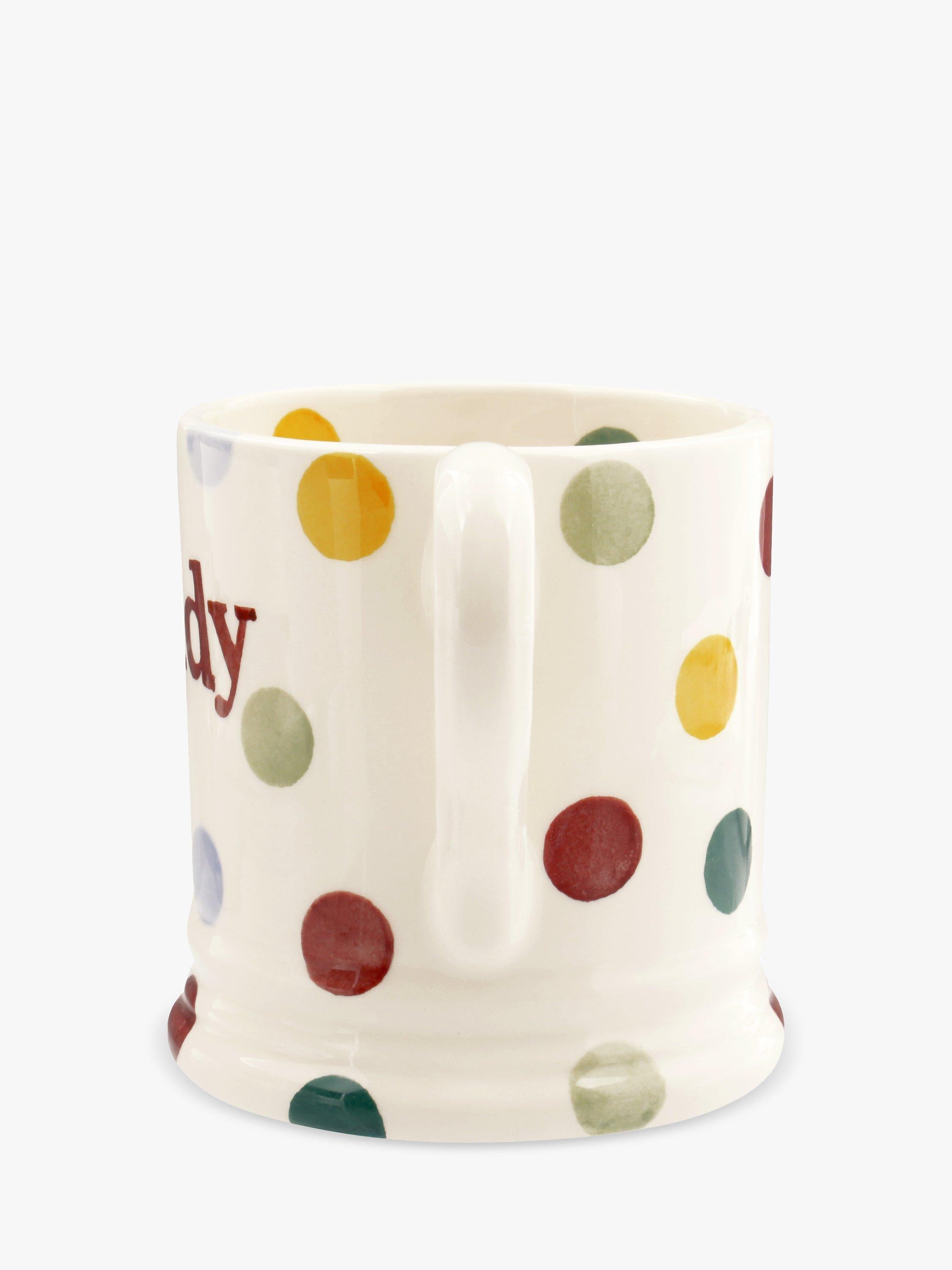 Emma Bridgewater Daddy Polka Dot mug 300ml - British product
