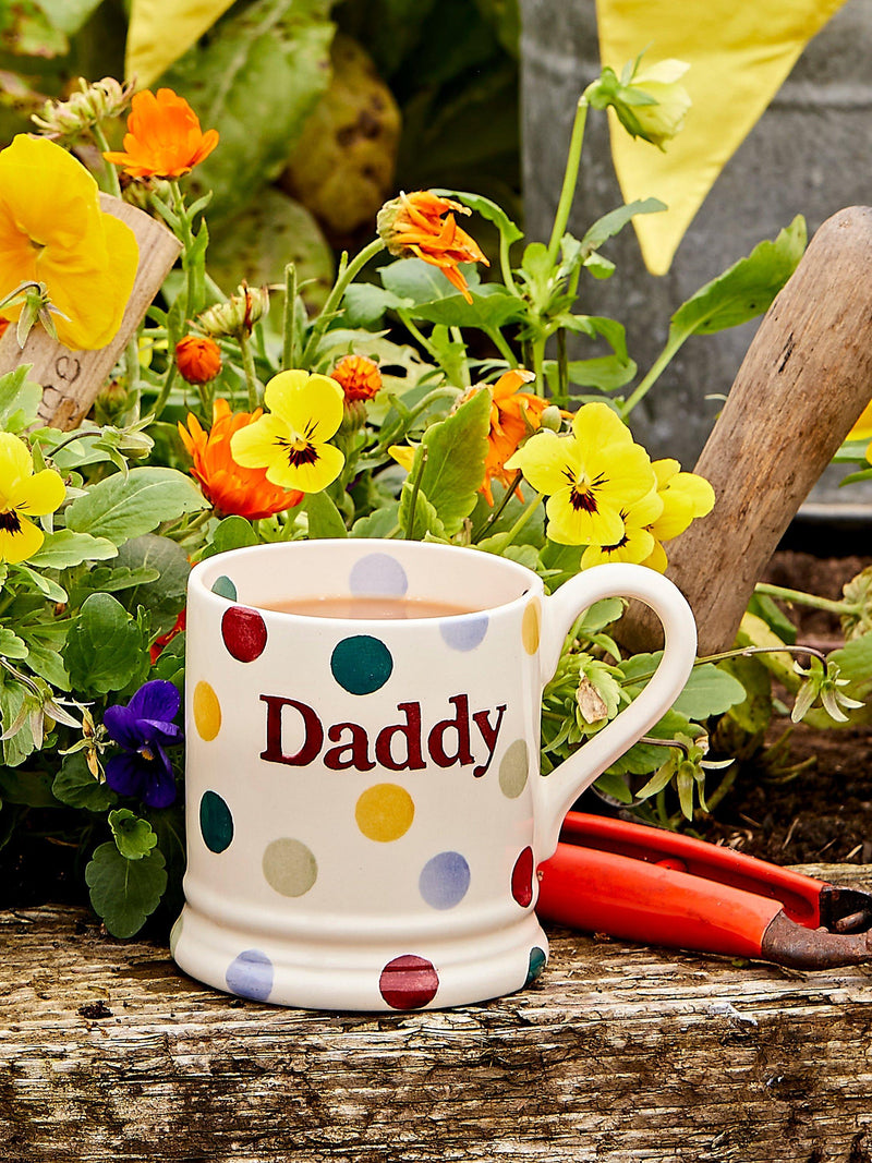 Emma Bridgewater Daddy Polka Dot mug 300ml - British product