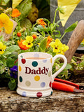 Emma Bridgewater Daddy Polka Dot mug 300ml - British product