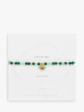 Estella Bartlett beaded eye charm bracelet with gold and jade - British product